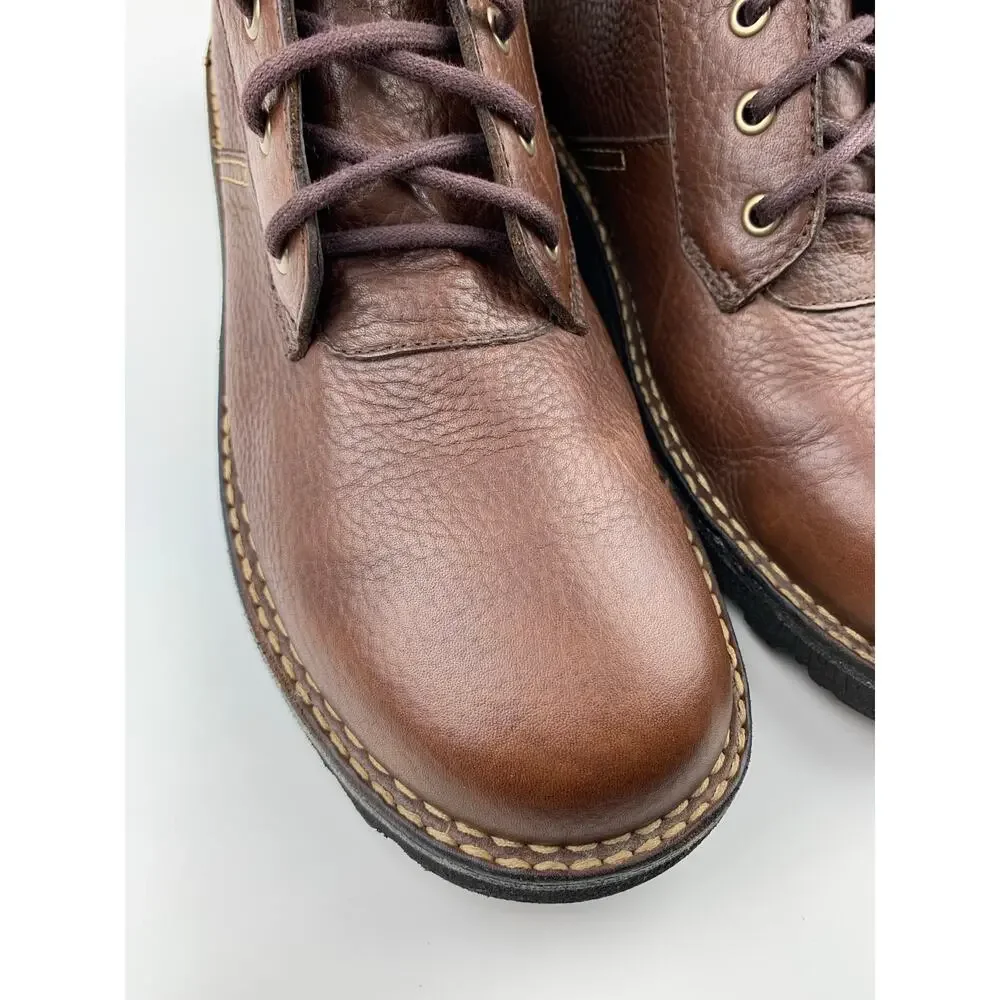 Ducks Unlimited by HS Trask Boots Mid Top Brown Leather Lace Up Men's 13